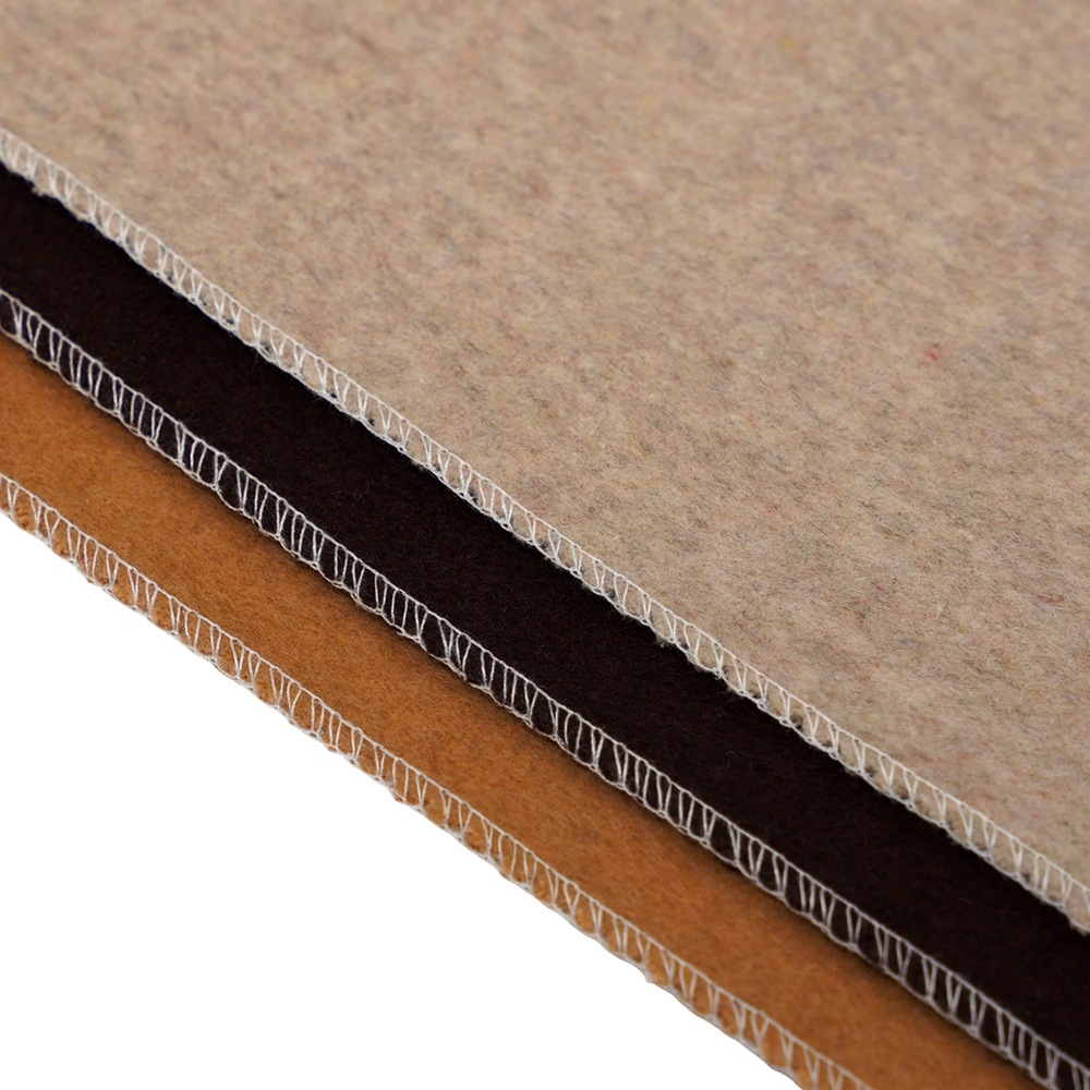 50 % vlna, 40 % polyester, 10 % iné vlákno, 720 G/M, farba fazuľovej pasty, hrubá obojstranná vlnená tkanina, ML-0124-4382-1