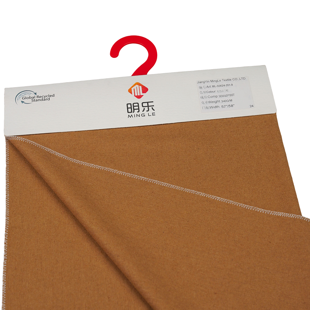 50 % vlna, 40 % polyester, 10 % iné vlákno, 340 G/M, ťava, flanel, ML-S0624-201-9