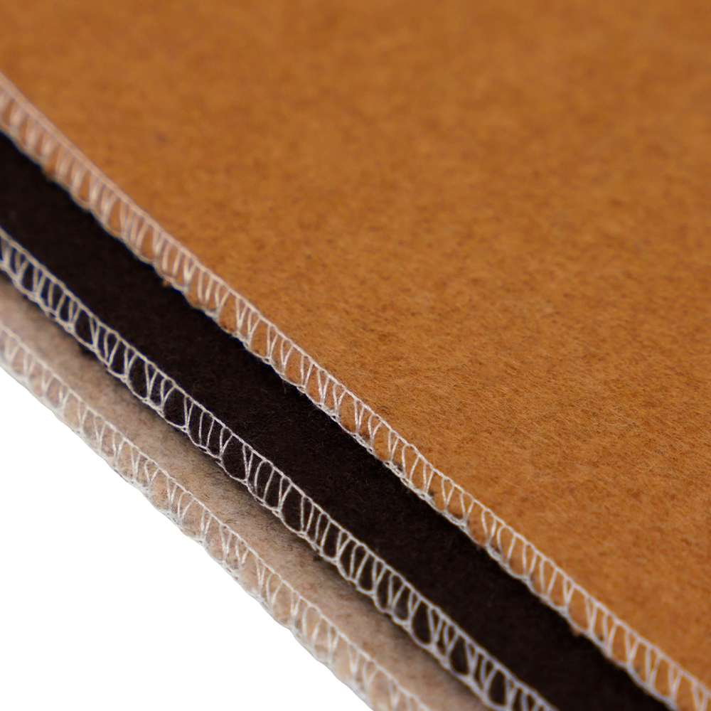 20 % vlna, 70 % polyester, 10 % iné vlákno, 870 G/M, ťava, obojstranná vlnená tkanina, ML-110037-9