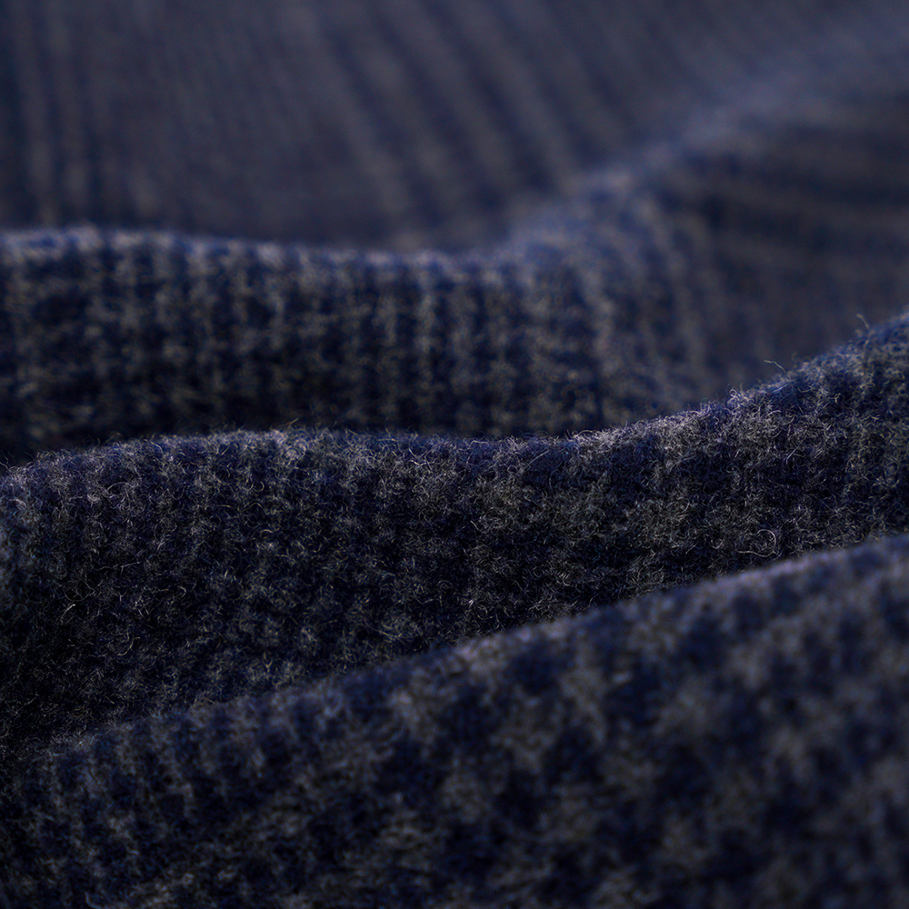 55 % vlna, 45 % Othe,r 645G/M, námornícka modrá, obojstranná zamatová tkanina, ML-3010305-1
