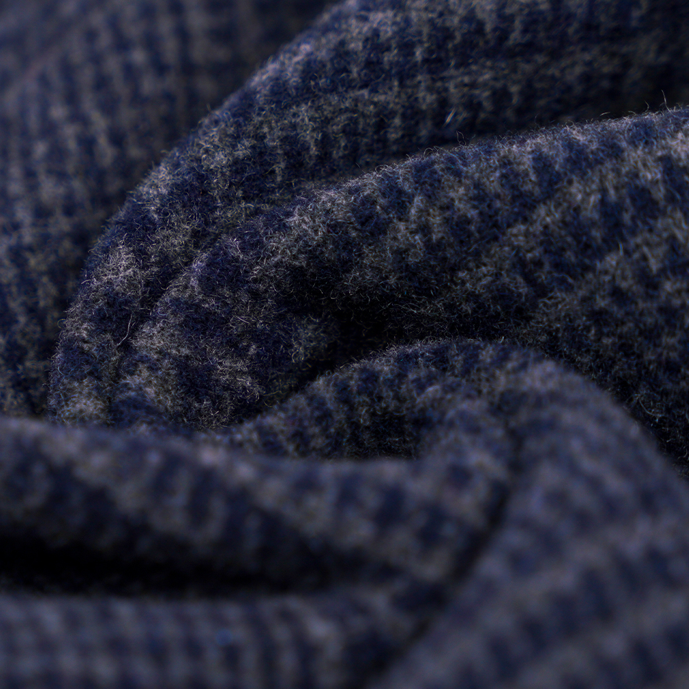 55 % vlna, 45 % Othe,r 645G/M, námornícka modrá, obojstranná zamatová tkanina, ML-3010305-1